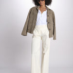 pantalone dritto in cotone MELODY 684 5410 quelledue 