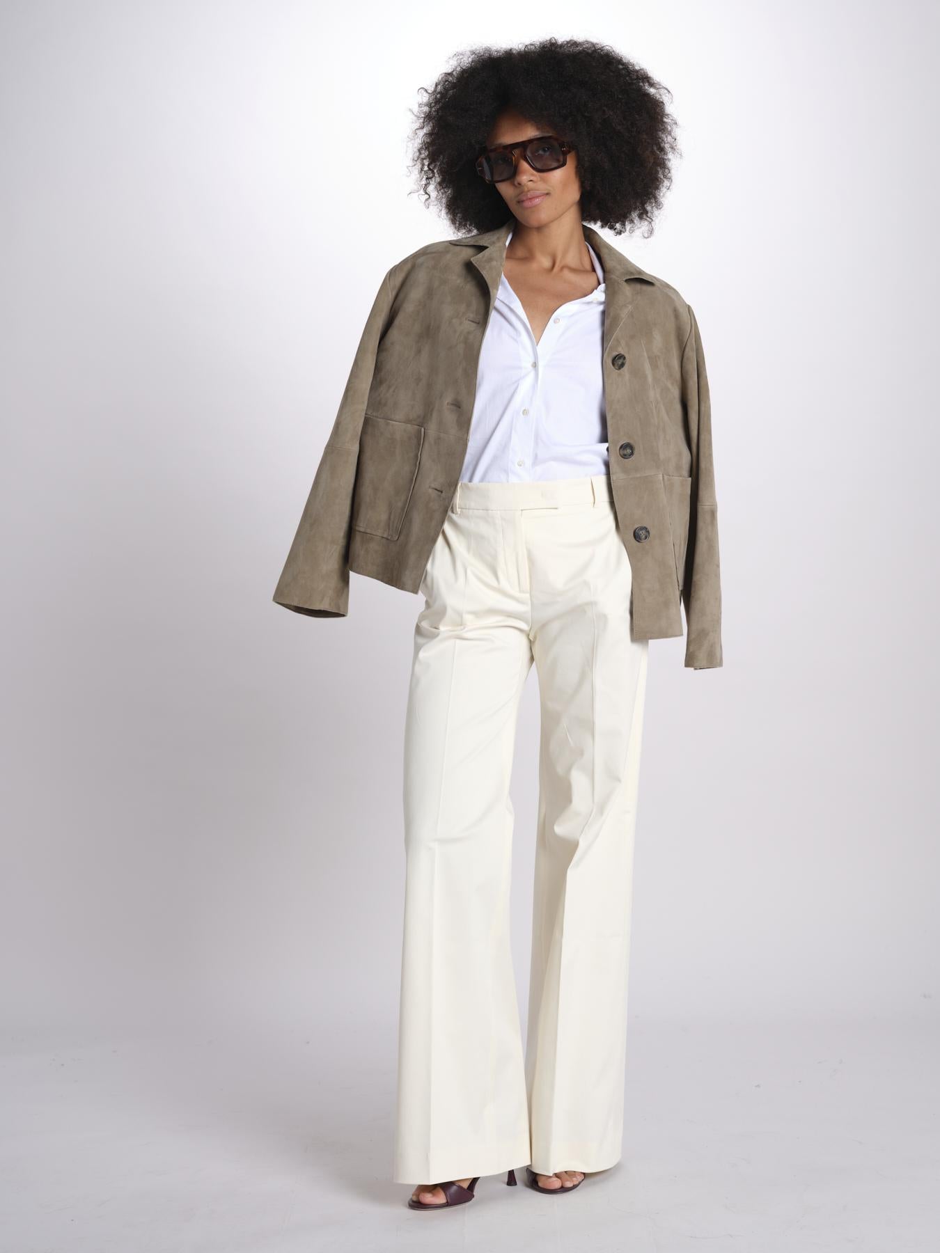 pantalone dritto in cotone MELODY 684 5410 quelledue 