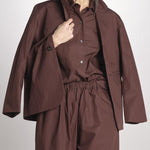 Blazer in cotone CYRANO CACAO sofie d'hoore 