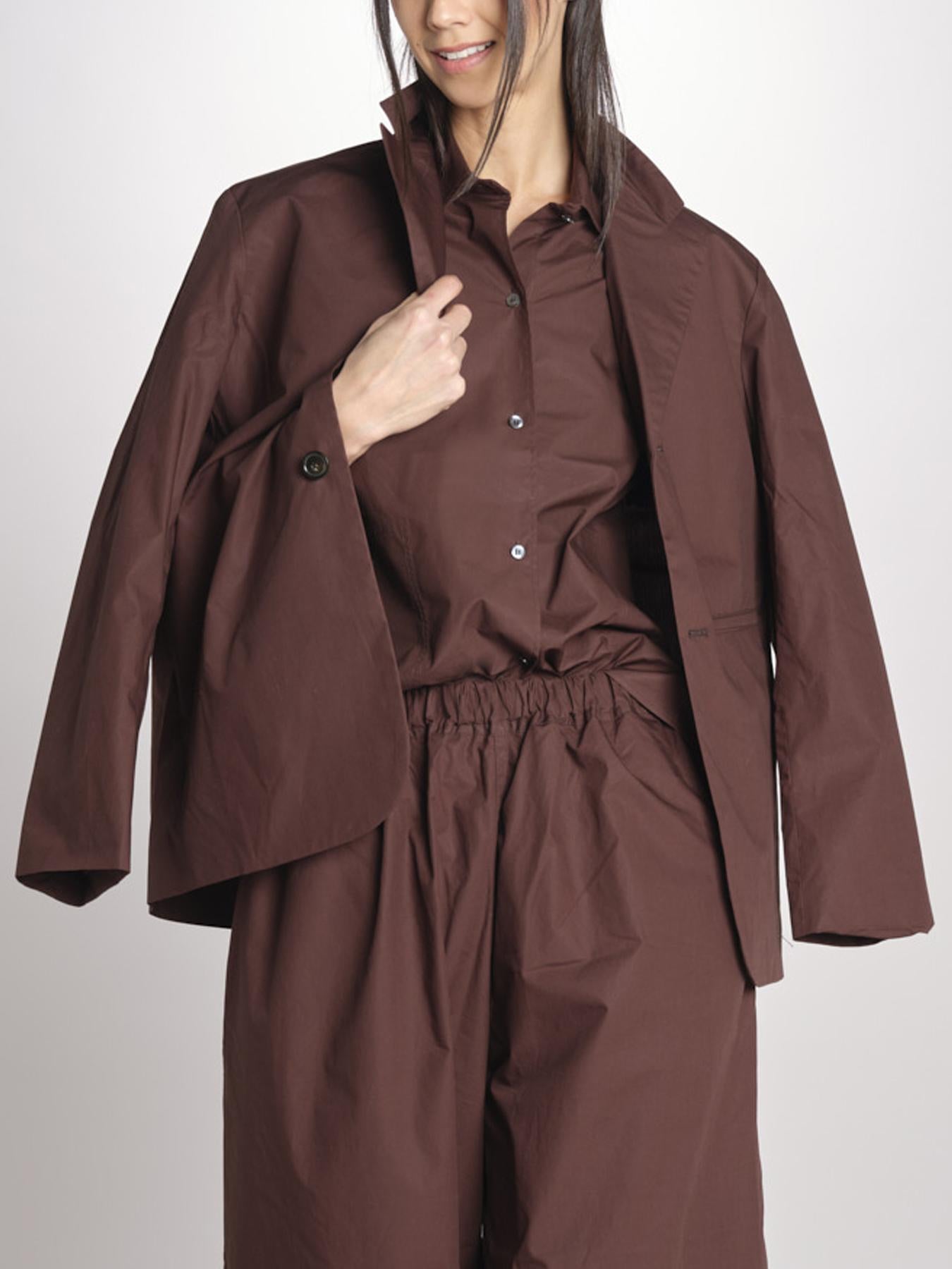 Blazer in cotone CYRANO CACAO sofie d'hoore 