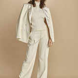 pantalone con pinces 30804-313 LATTE 02 federica tosi 