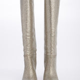 Stivale platino tacco 7,5 cm ST1580 PLATINO l'arianna 