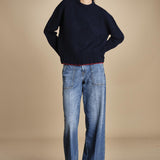 maglia girocollo over CLAUDIA GIROCOLLO BLUNAVY_ROSSO tenne' 