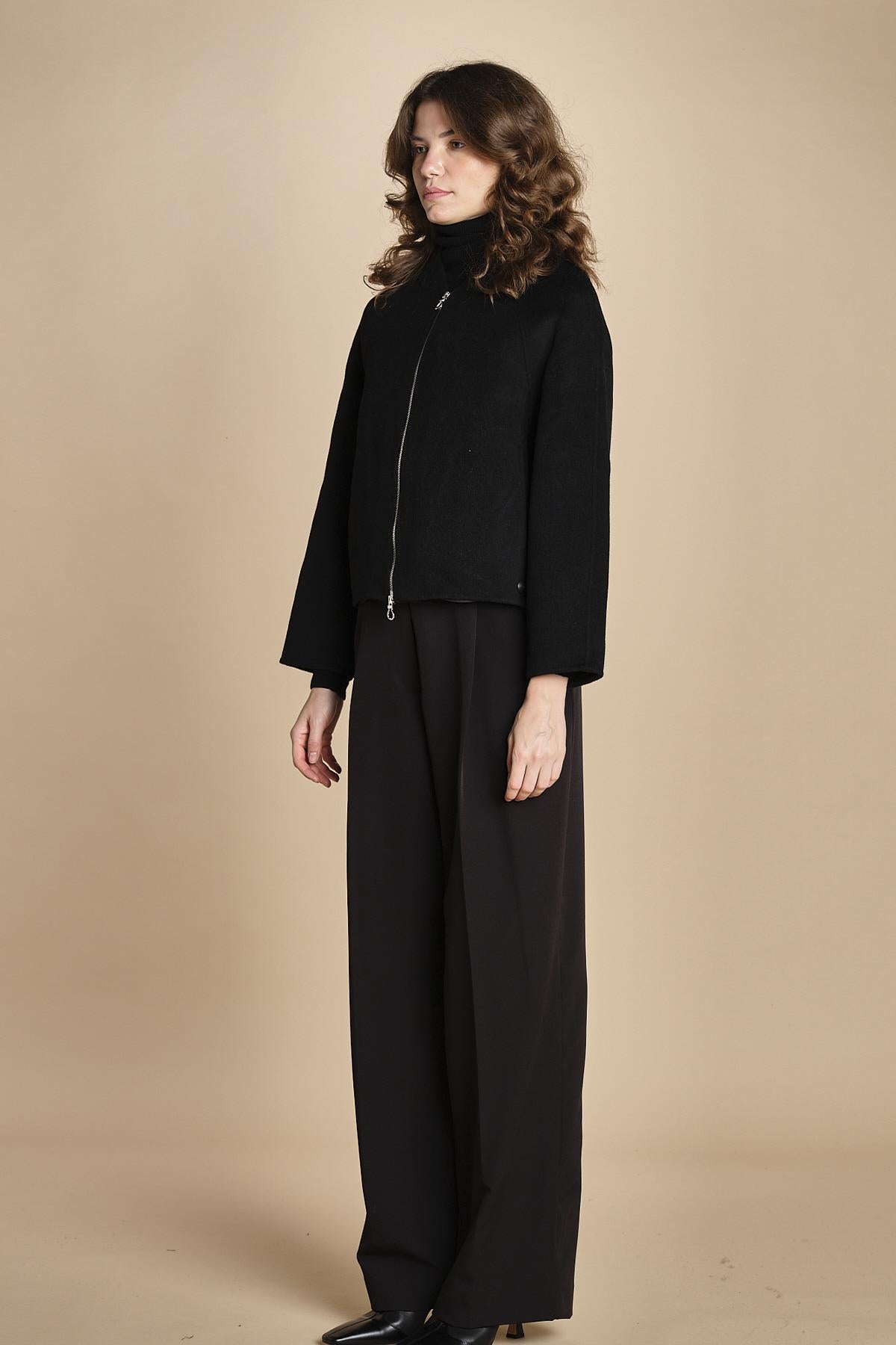 bomber in panno double BWELFRETF5 BLACK bombers original 
