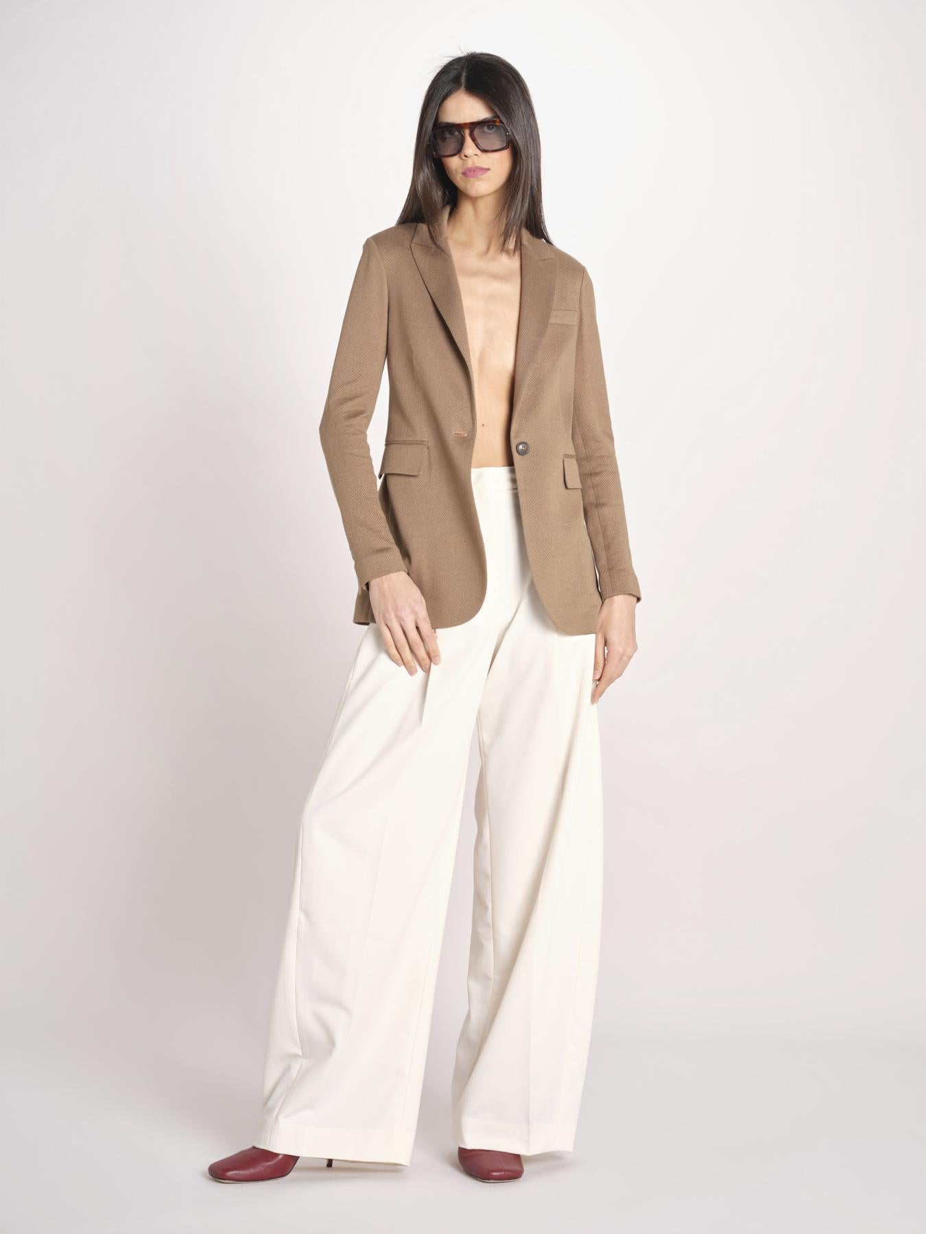 blazer un bottone in lino e cotone FD3962 9150 circolo 1901 
