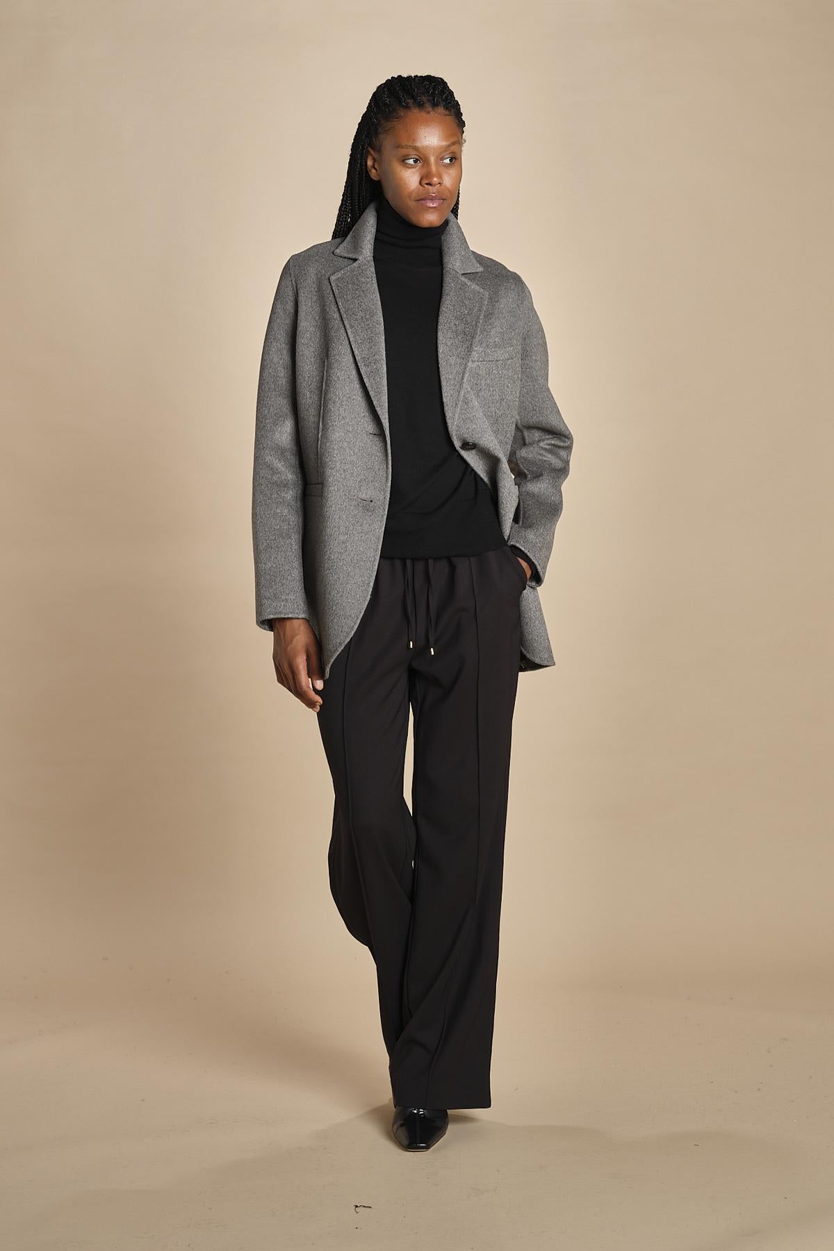 pantalone con coulisse tela lana CLIFF 5EVA01-V04013 NOIR vanessa bruno 