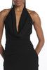 TALIA top with draped neckline