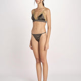reggiseno triangolo in satin e pizzo LOVE LACE L25101005 DARK GREEN 782 love stories 