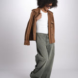 pantalone 5 tasche PIA DENIMCOLOR GREEN true avenue 