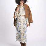 camicia cropped stampata 350502 GARDEN BLU 26046 farm rio 