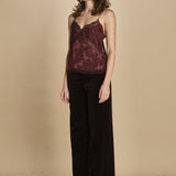 top con spalline sottili. WWCR01298 BURGUNDY 540 zadig & voltaire 