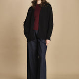 Cardigan ovetto D2200518 NERO milaura 
