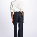 Pantalone OTTAVIA denim dritto nervature OTTAVIA673855 612 quelledue 