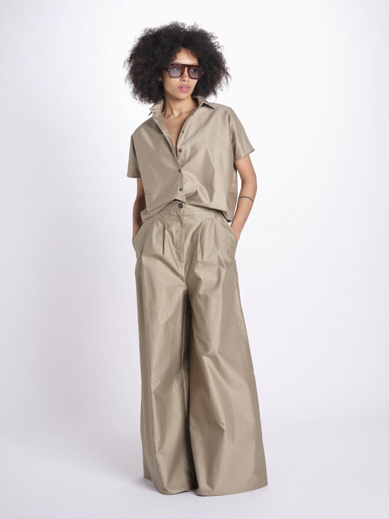 camicia in cotone con maniche corte U2172 CHINO dusan 