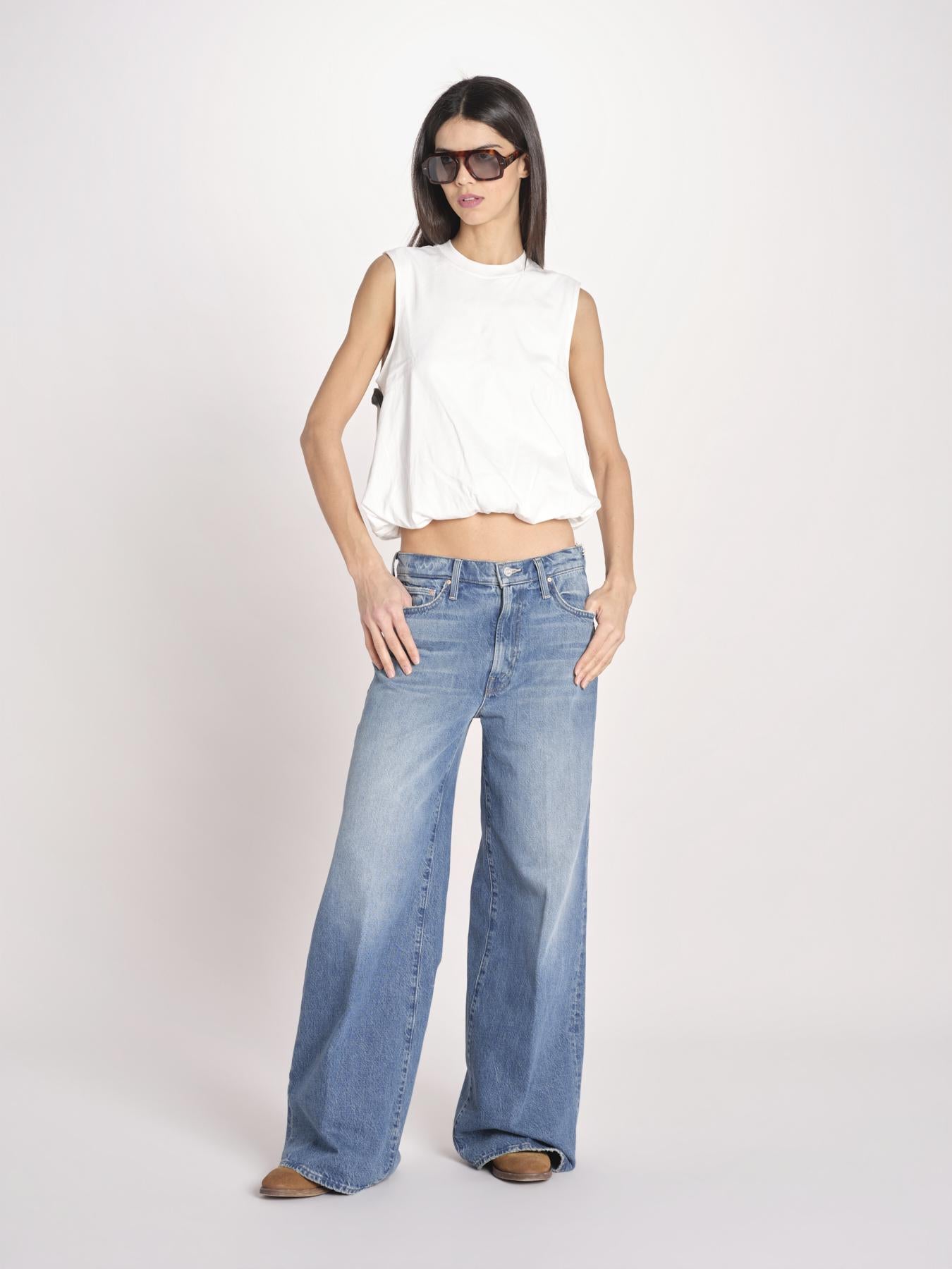 t-shirt s/m con elastico fondo VILLENA 026TS567JE LATTE woc 