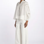 Camicia polo pizzo nervature NIPOA BLANC001 vanessa bruno 