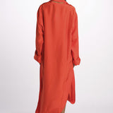 Abito seta con sciarpa DOLPHIN POPPY sofie d'hoore 