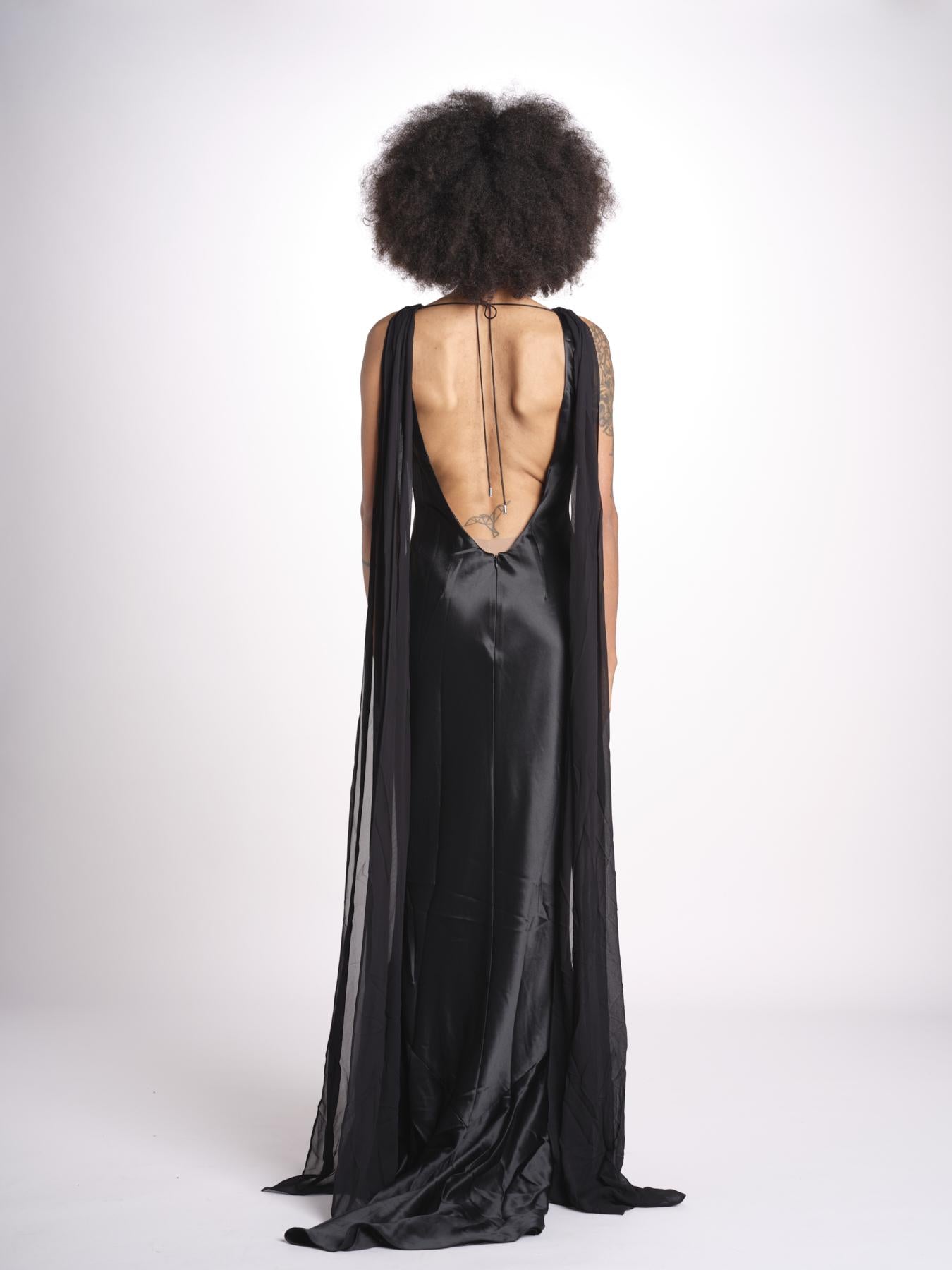 abito sirena 10120 BLK retrofete 