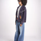 cardigan con cavalli THE HORSE LODGE S463682 NAVY the GREAT 
