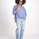 camicia righine over VT6406 LILAC zen ethic 