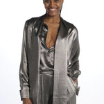 Camicia seta lurex E20FT12 SILVER martin grant 