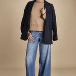 maglia dolcevita over SAMANTHA CAMMELLO NERO tenne' 