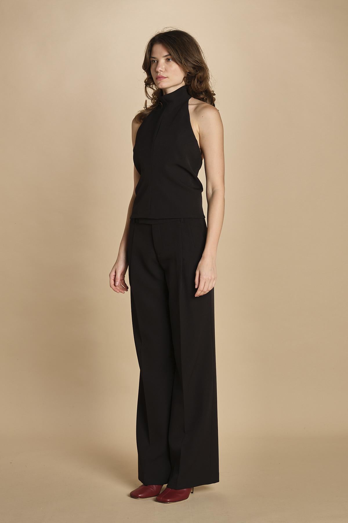 top in cady con schiena nuda 31357-313 NERO 29 federica tosi 