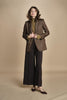 pantalone over con nervature in gabardine