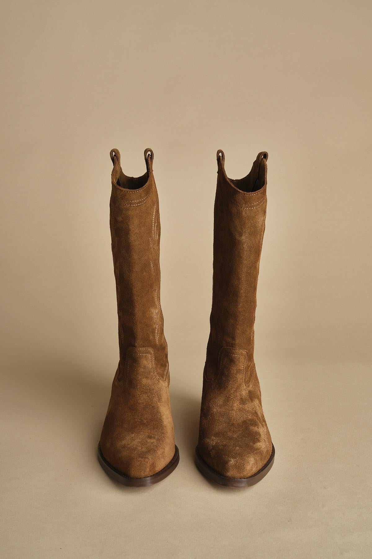 Texano CLAURYS camoscio alto. CLAURYS MARRON ba&sh 