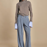 KATHERINE pantaloni in velluto rocciatore con pinces MJD217AA43894 V.450 jejia 