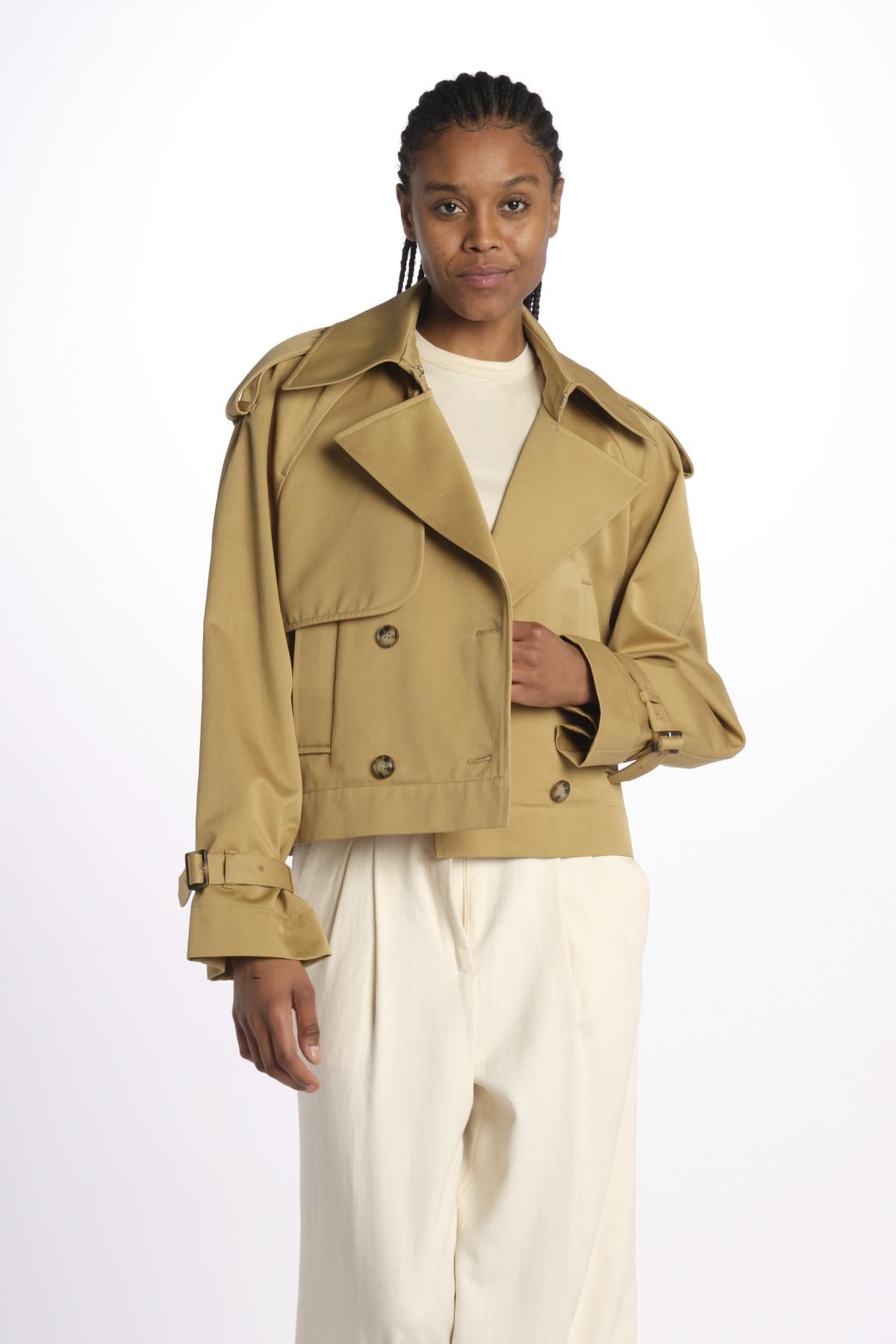 Trench corto IO119118 BE455 ivy oak 