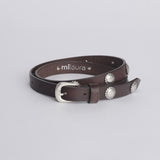 Cintura sottile borchie PV2407 MORO milaura 
