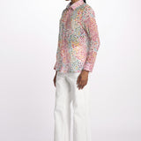 Camicia PETALE MULTICO SA2525 5H terre rouge 