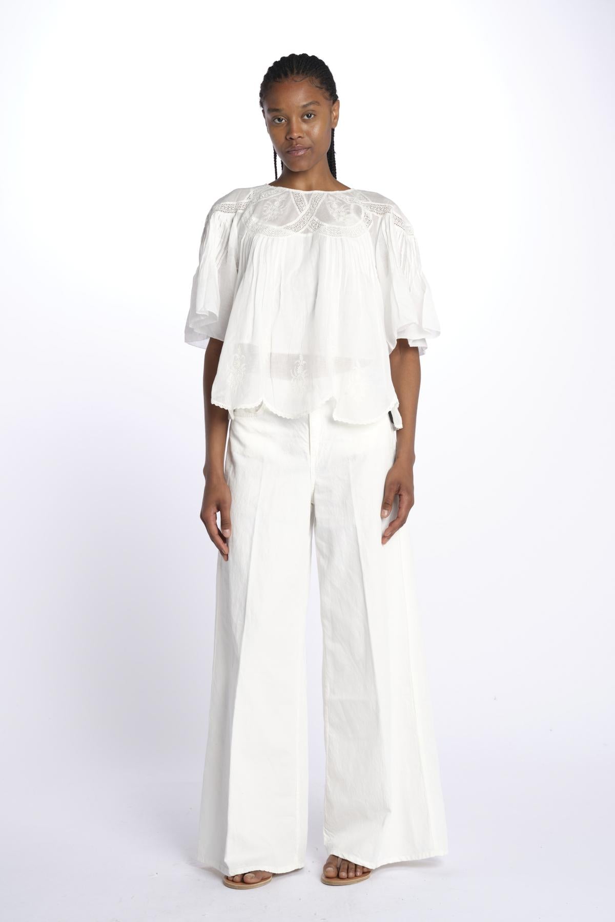 Camicia m/c con nastri 329127 OFFWHITE farm rio 