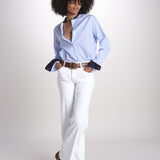 camicia a righe con collo guru MICA5630 BA milaura 