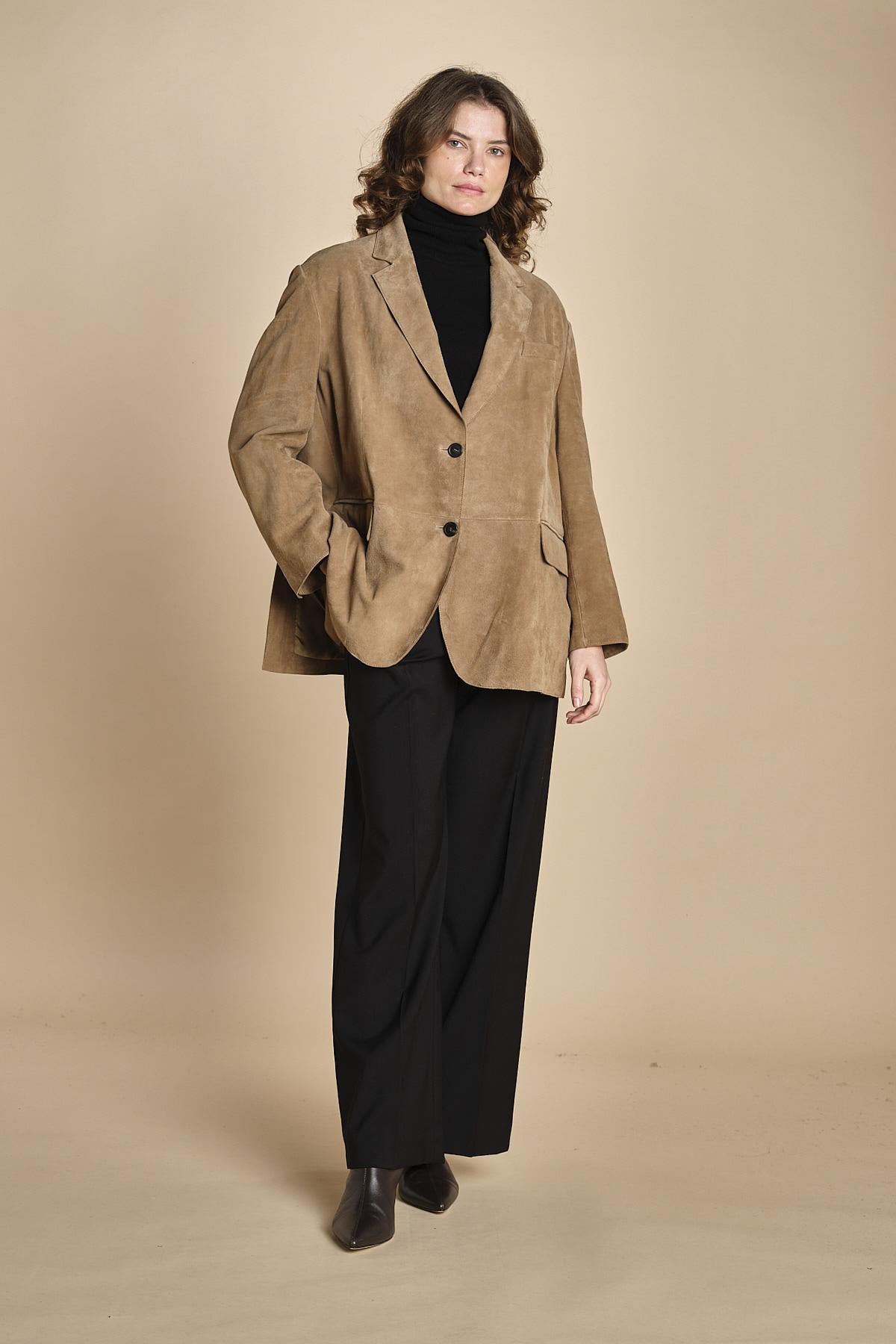 blazer over camoscio ROLANDA 2525446071600 001 weekend maxmara 