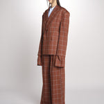 blazer over check OLLY MJD503_LOVECH BURNT CHECK jejia 