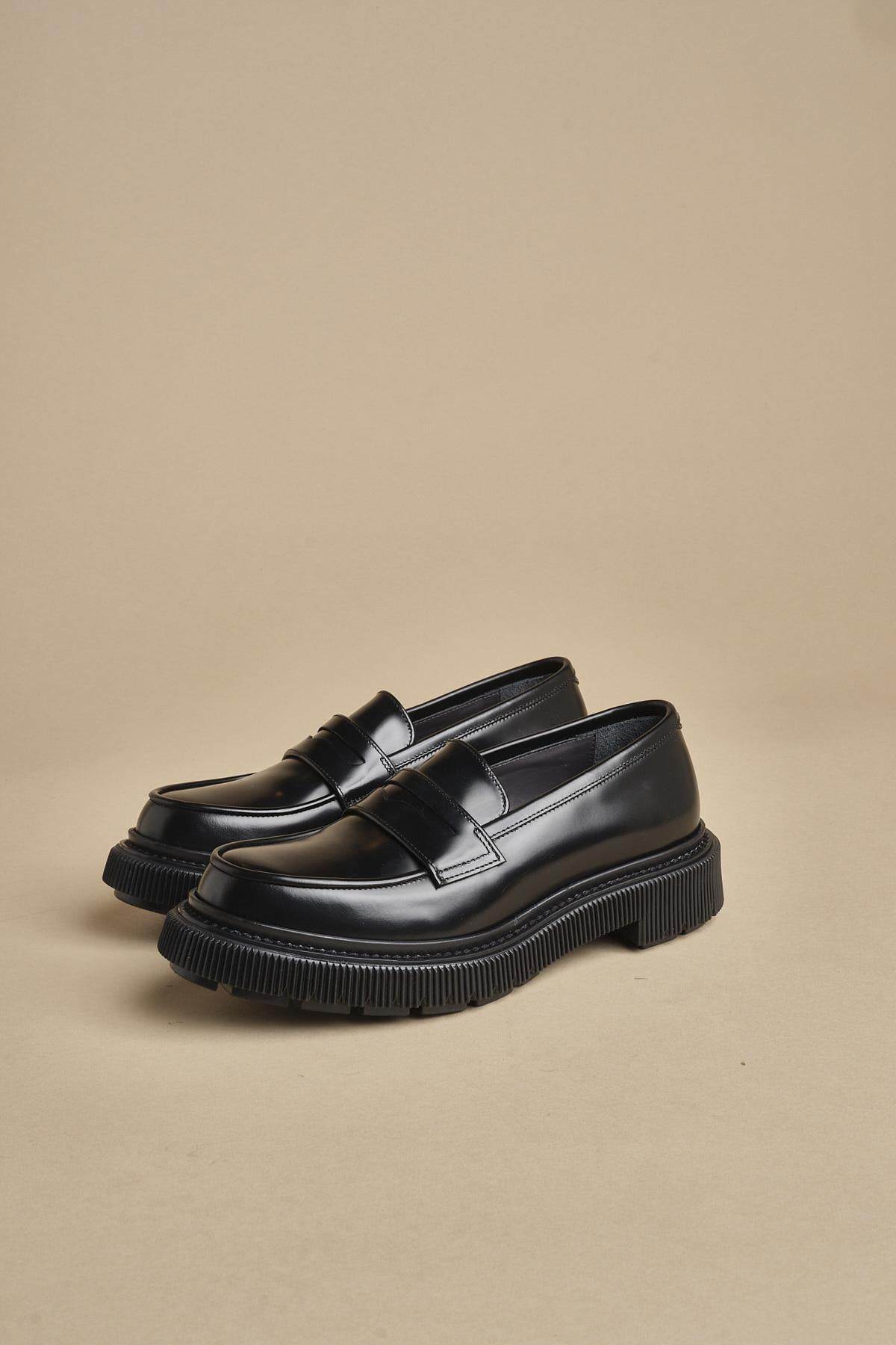 mocassino liscio 159 BLACK adieu 