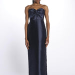 Abito HALEY lungo bustiere 12247954 NAVY malina 