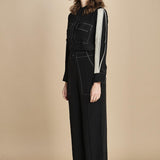 tuta con manica plisse BL_2269J BLACK bodice 