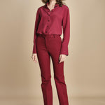 camicia da uomo in seta JOE  JF009423 0518 RUBY joseph 