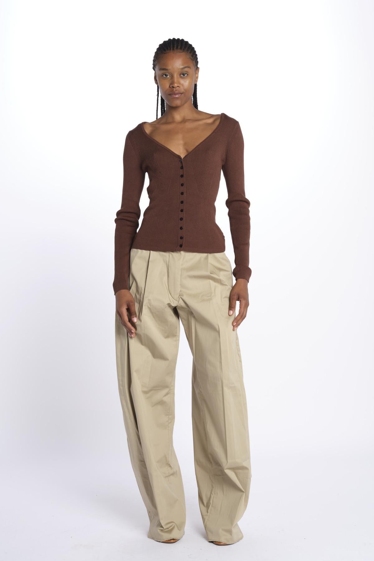 Cardigan GILI costine 5539106 TOFFEE herskind 