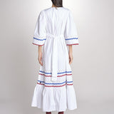 Abito con passamaneria RITA LONG DRESS RITA1BLO WHITE2 antik batik 