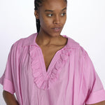 Camicia DIDI over voile con rouches DIDI FLUOPINK laurence bras 