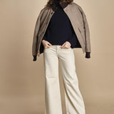 denim over FLEURE WF GREIGE fam 