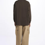 Camicia ALLEGRA seta con ricami ALLEGRA BROWN fortela 