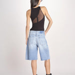 body trasparente asimmetrico FRONT ROW NERO undress code 