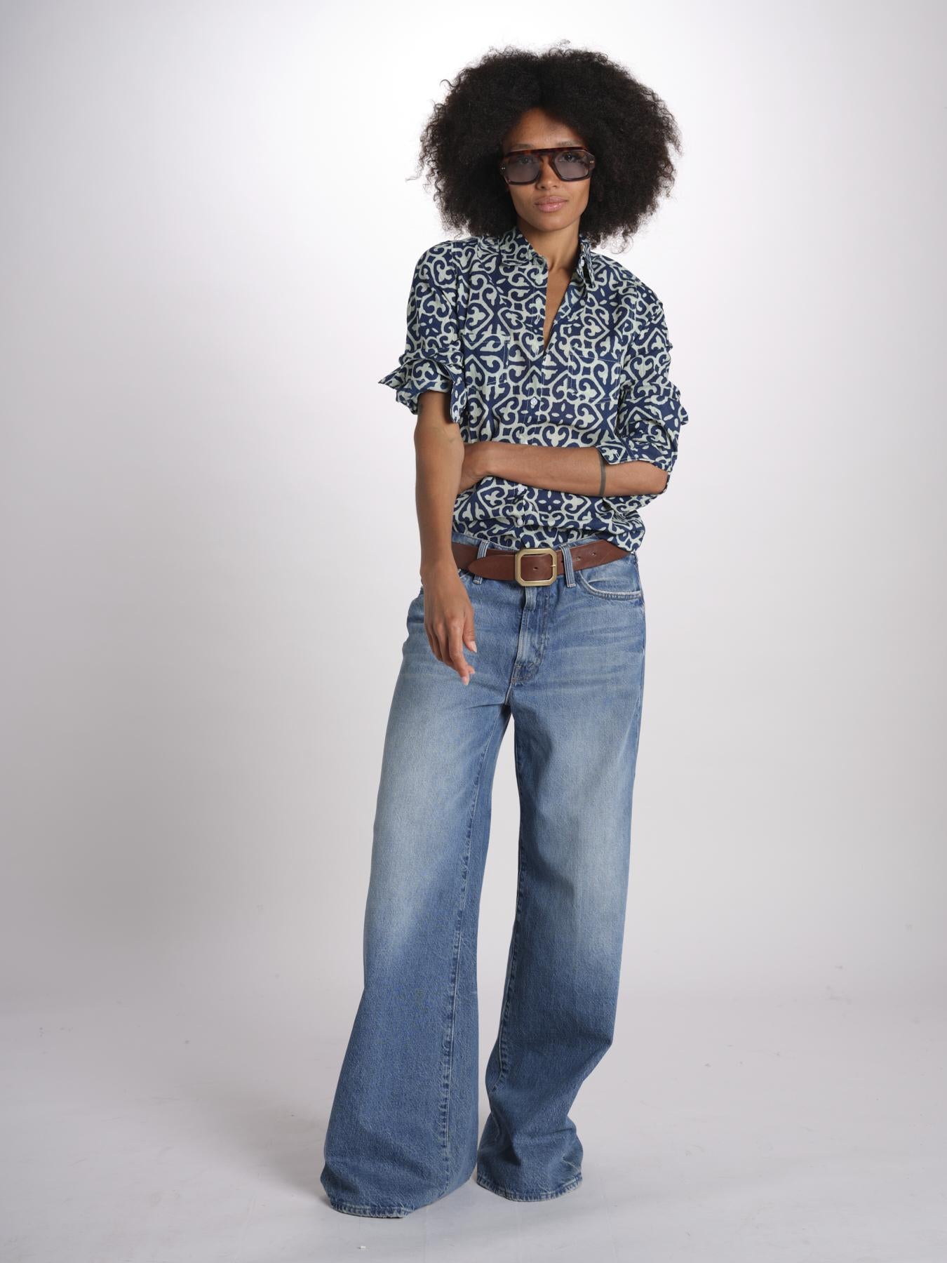 camicia GSPRO-02I NAVY terre rouge 