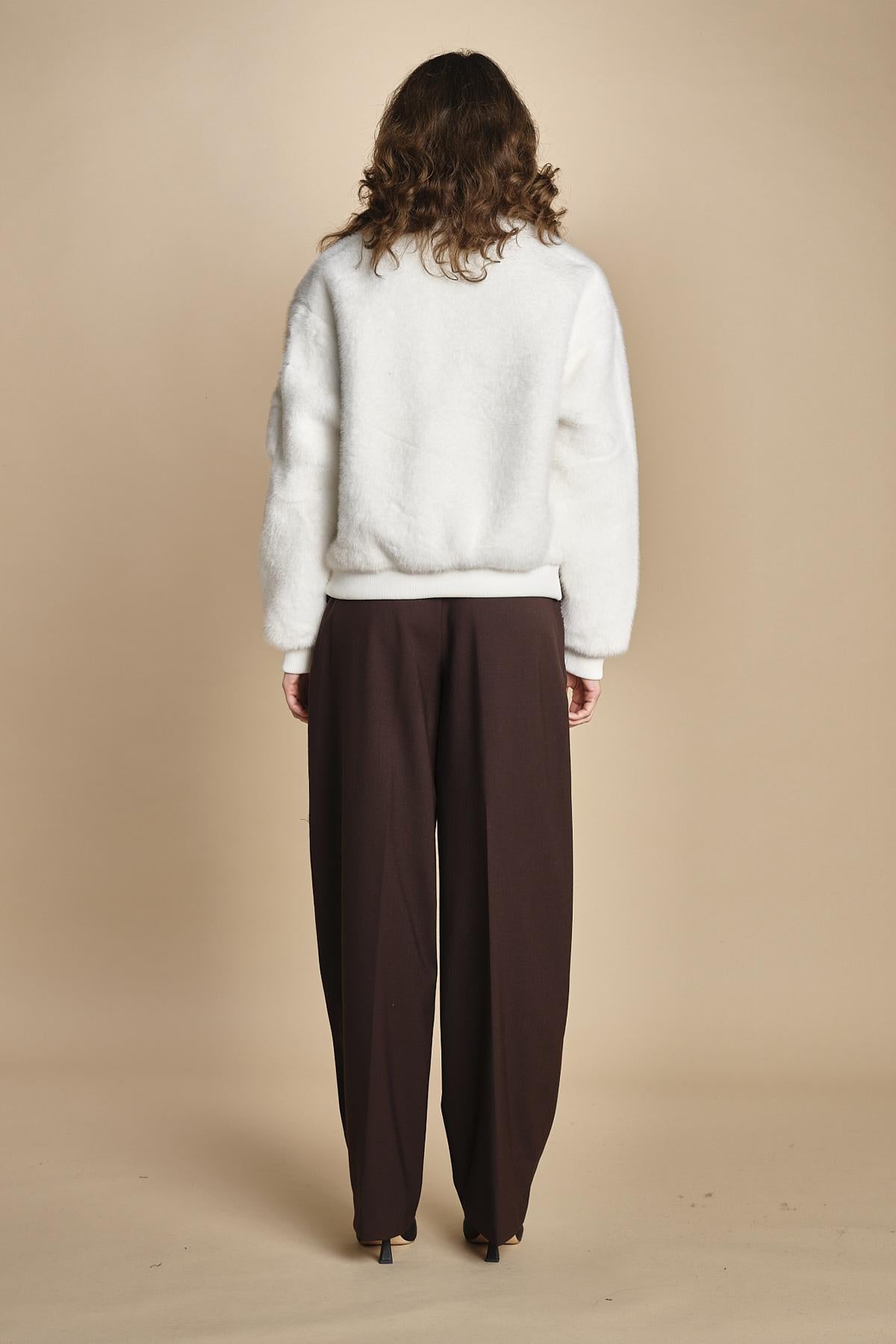 bomber in ecopelliccia BWSEWARDF5 WHITE bombers original 