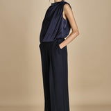 TUX top senza manica con drappeggio F25-141 292 MIDNIGHT oscar 